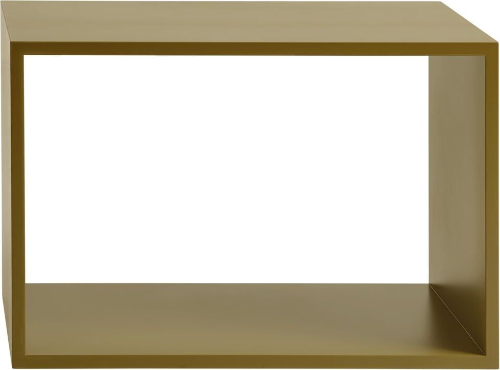 Półka modułowa Stacked otwarta L brązowozielona