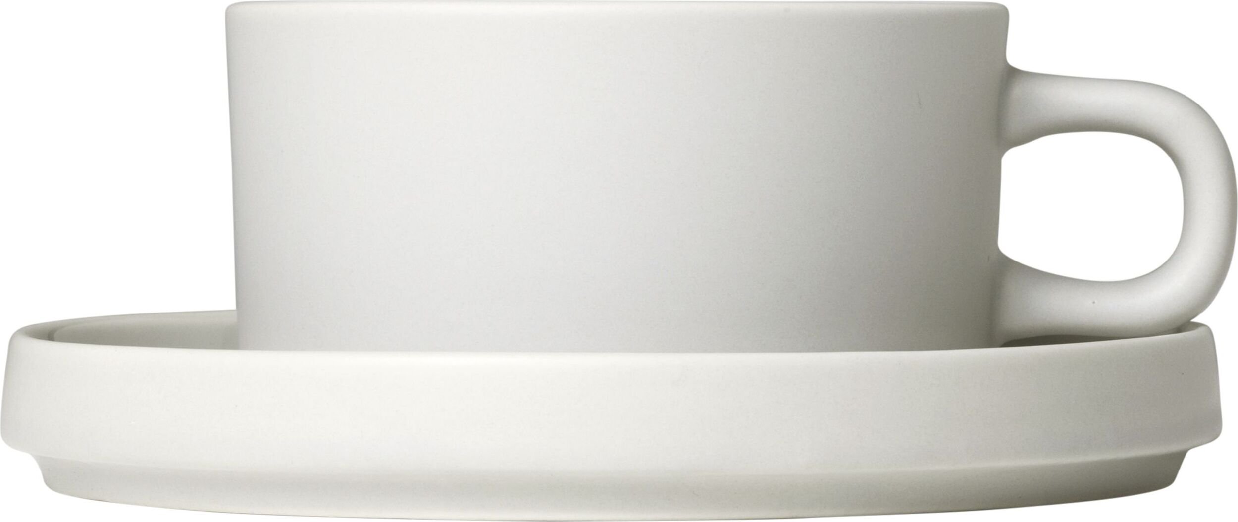 Filiżanka Pilar 200 ml moonbeam z podstawką 2 szt.