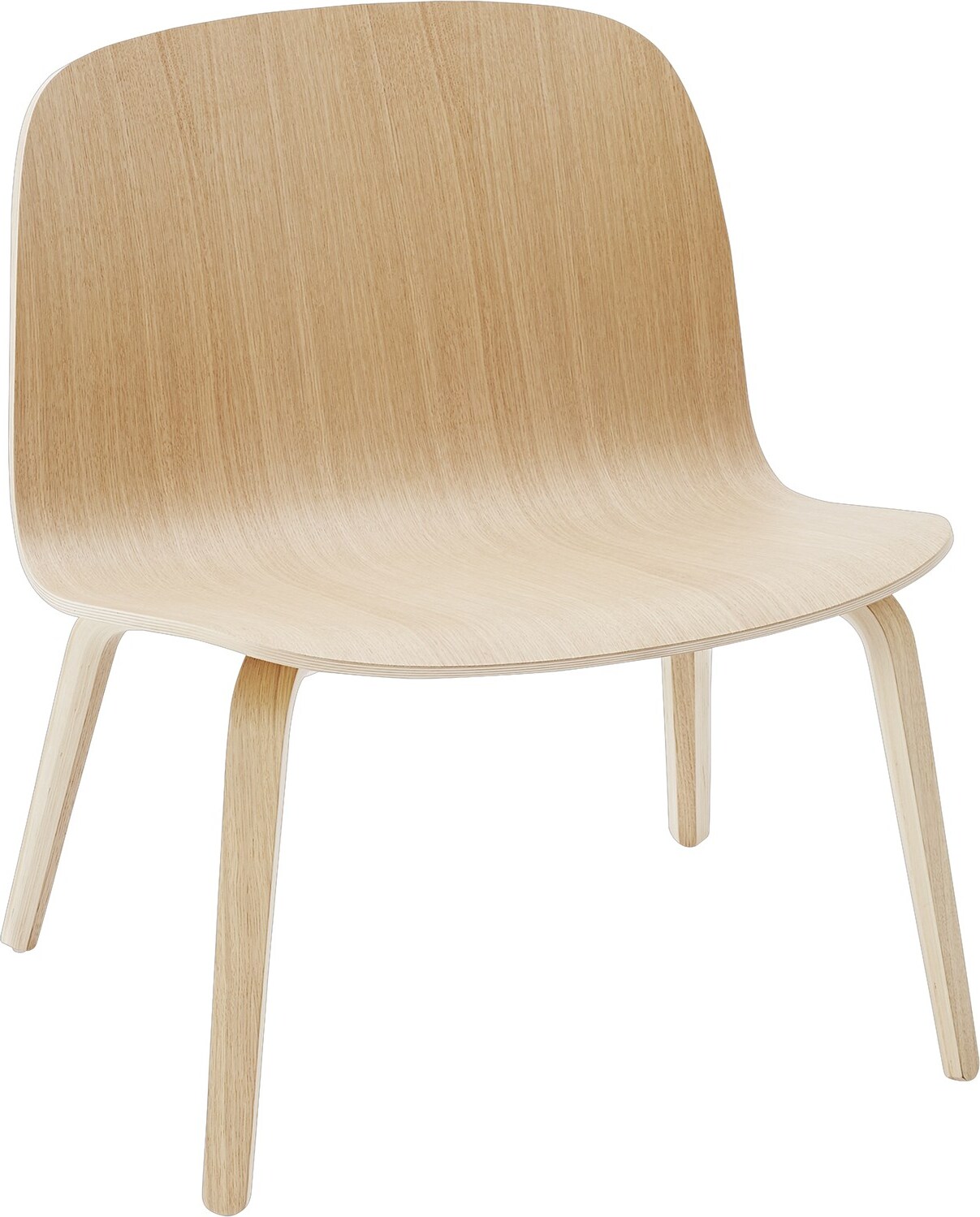 Krzesło Visu 39,5 cm jasny dąb na drewnianych nogach