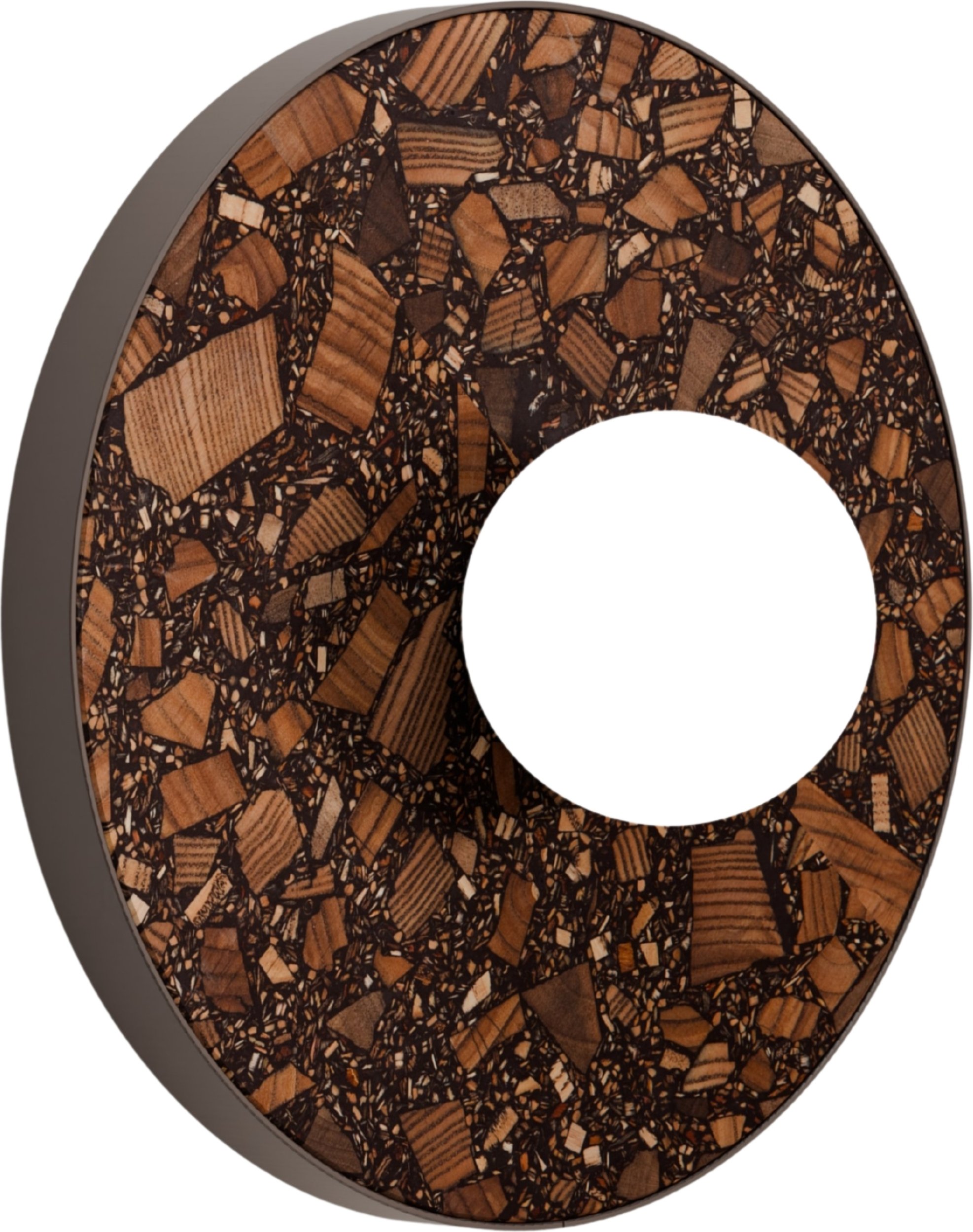 Kinkiet Legra okrągły ciemnobrązowy