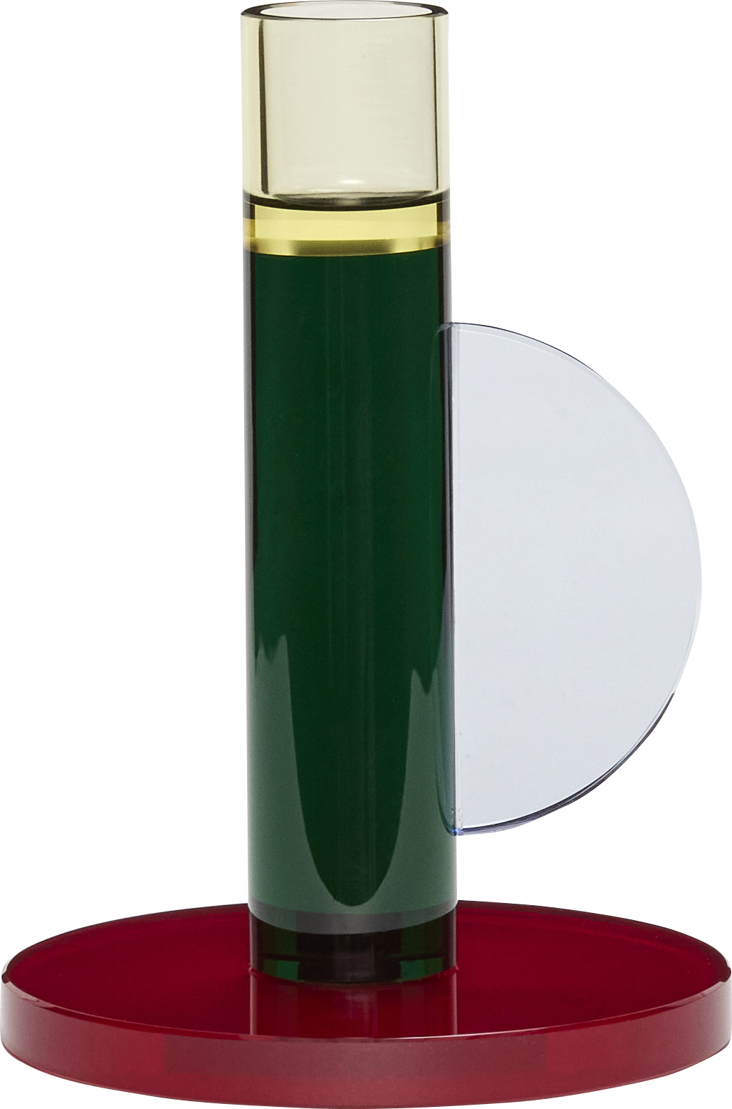 Świecznik na klasyczną świecę Astro 14 cm zielony