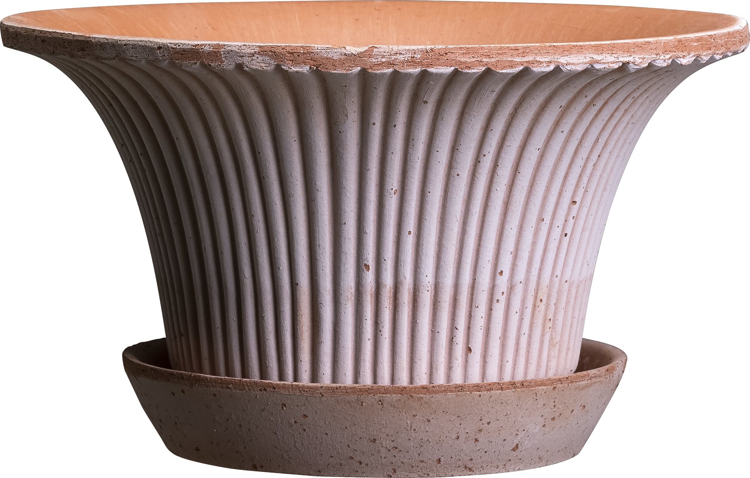 Doniczka Daisy 25 cm różowa z podstawką