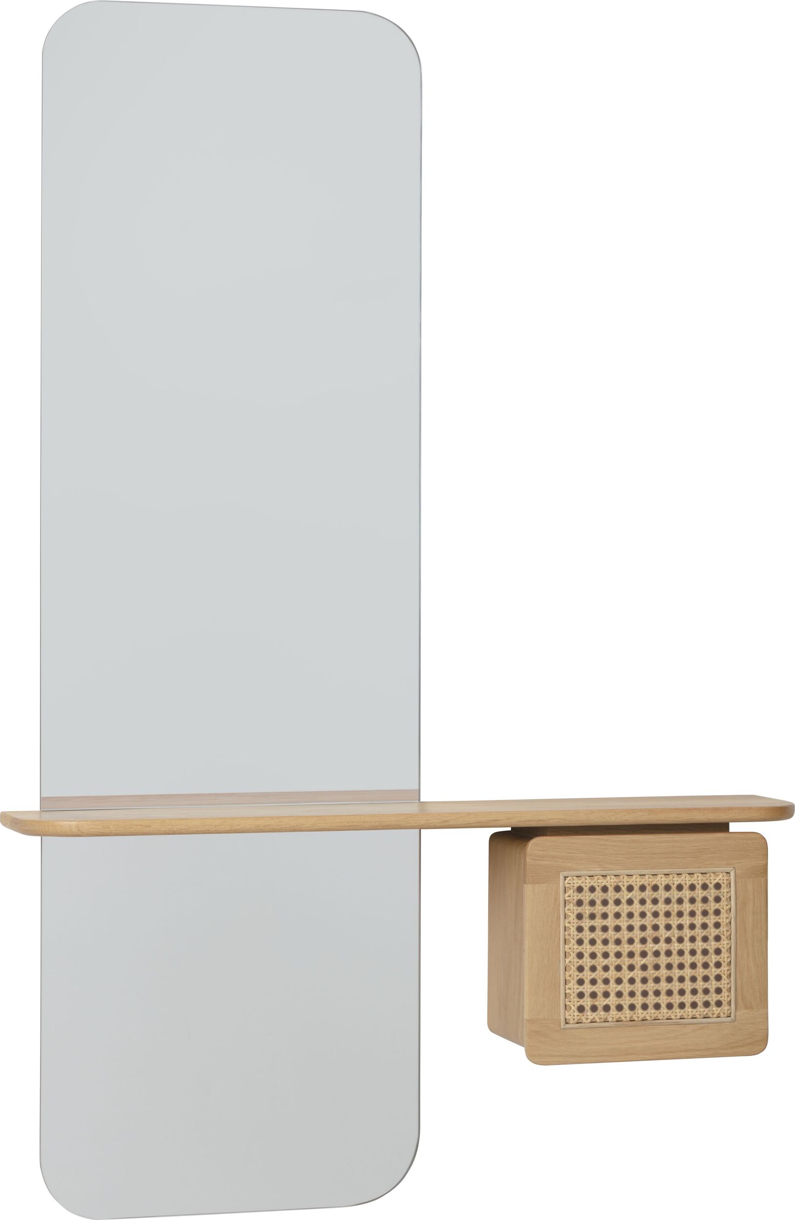 Lustro ścienne One More Look z półką i szafką