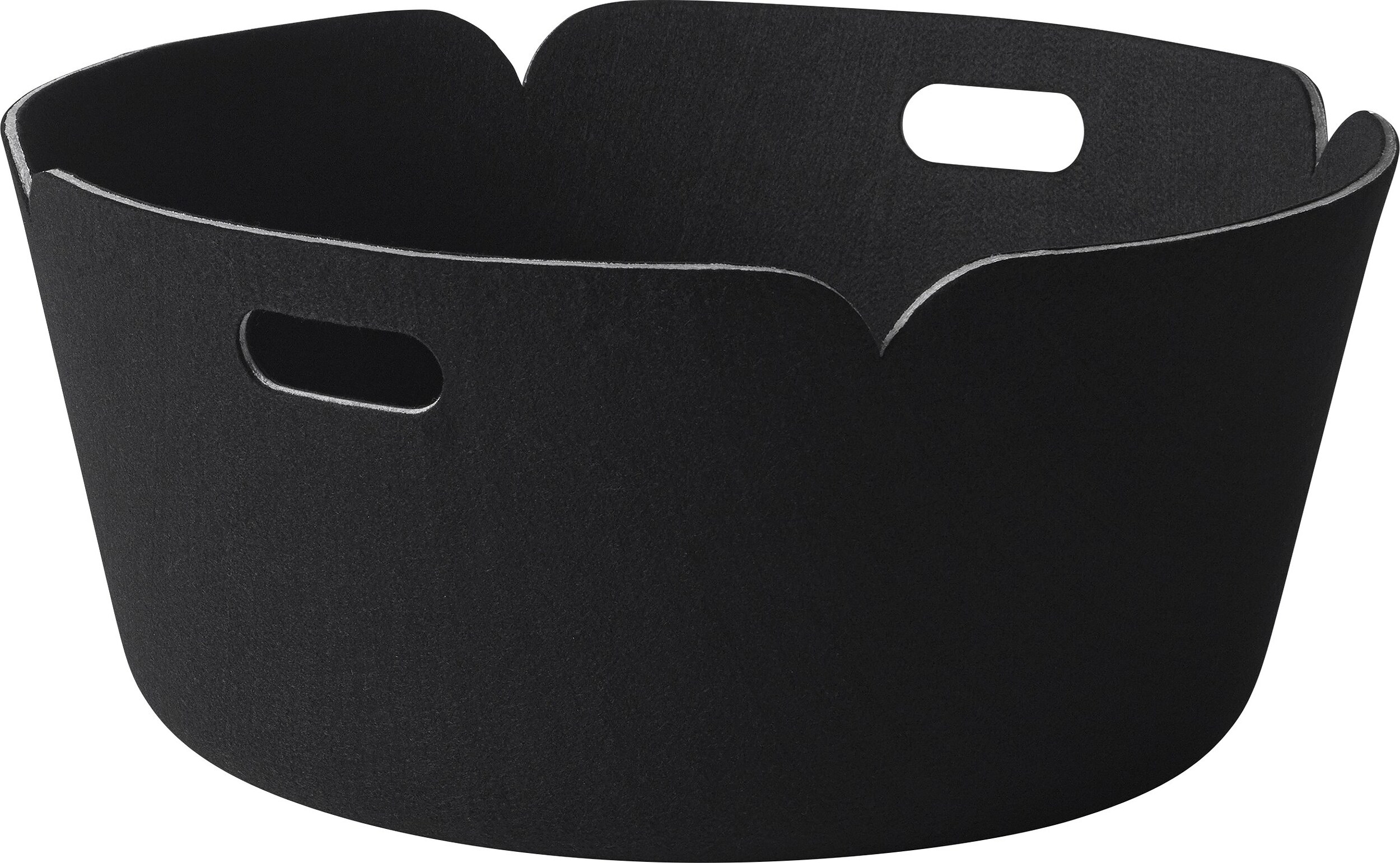 Kosz do przechowywania Restore okrągły czarny