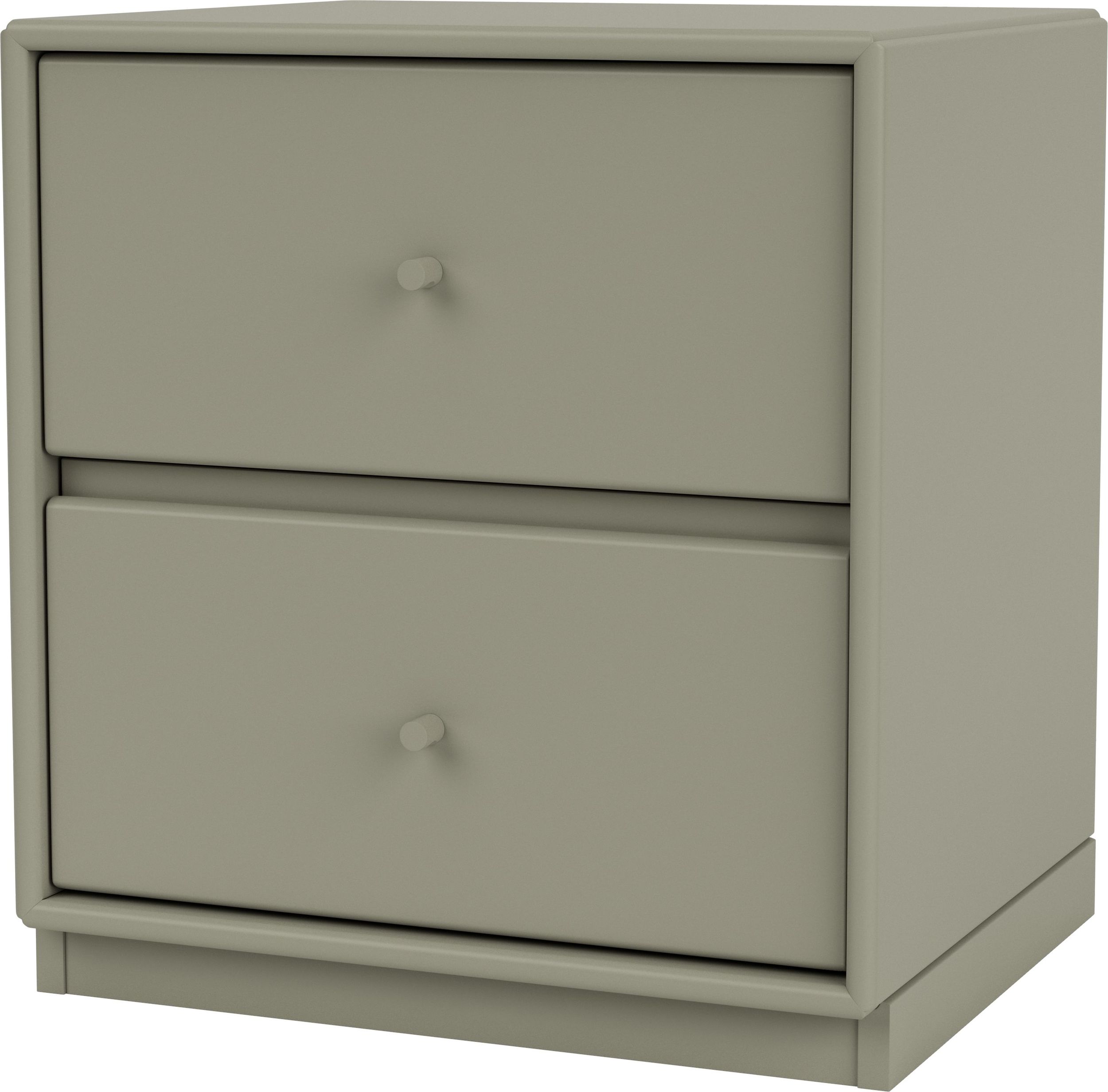 Szafka nocna Drift brązowozielona na cokole 3 cm