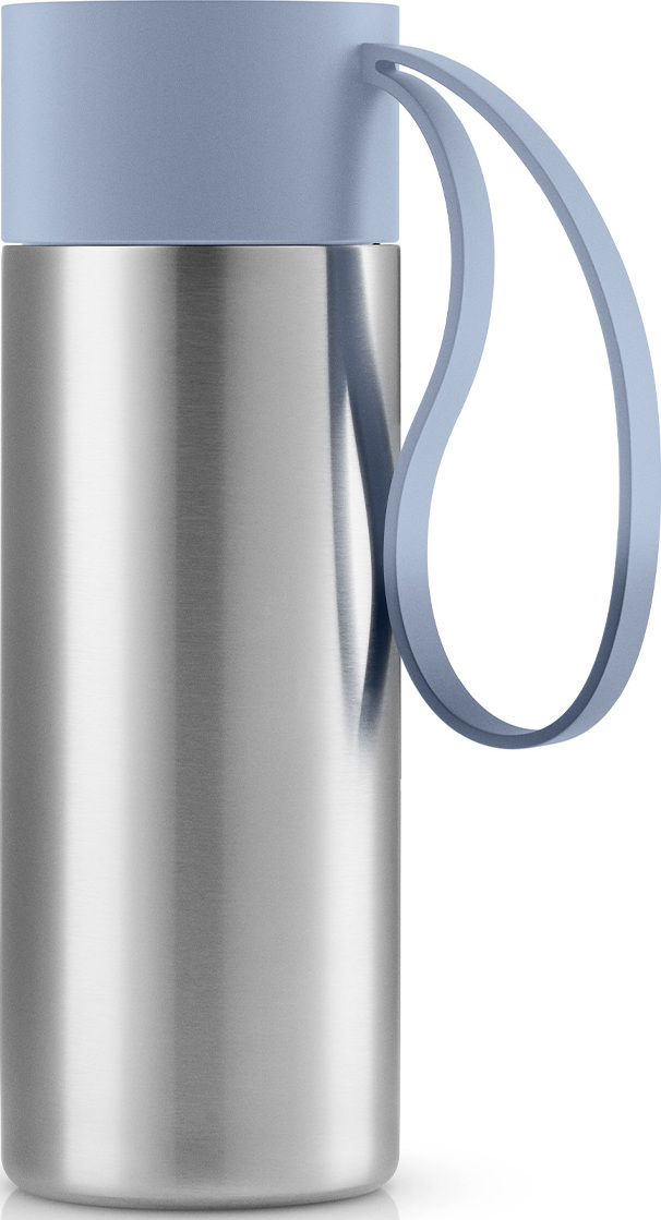 Kubek termiczny To Go Cup z uchwytem zgaszony błękit