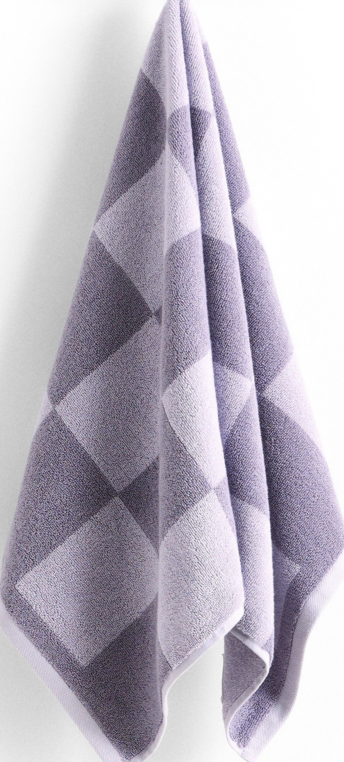 Ręcznik Check Organic 50 x 90 cm lawendowy