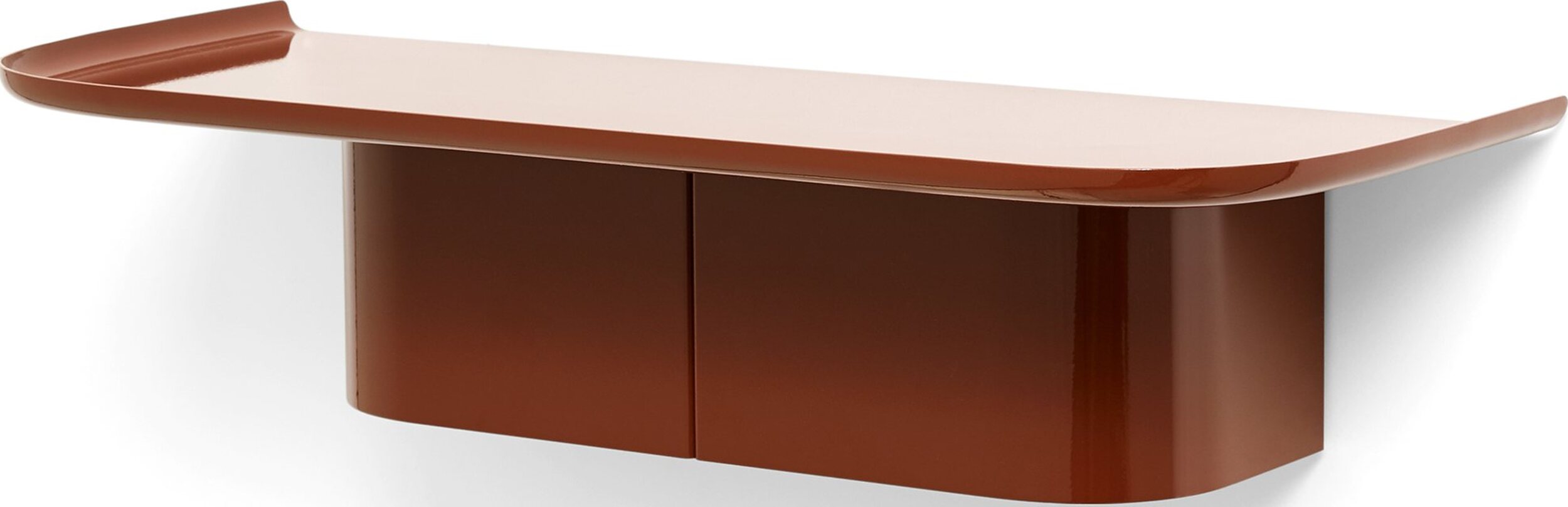 Półka ścienna Korpus M rdzawy brąz