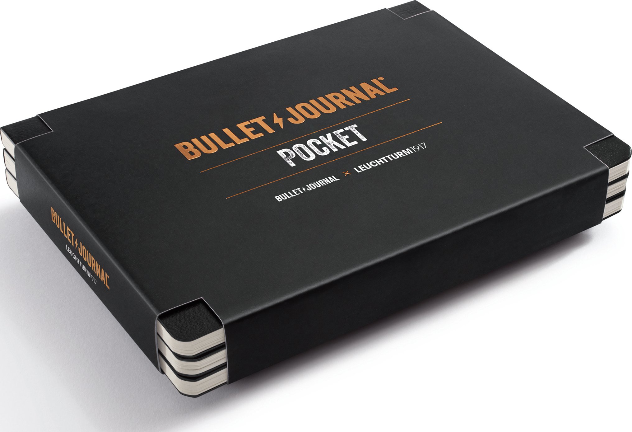 Notesy Bullet Journal czarne 3 szt.