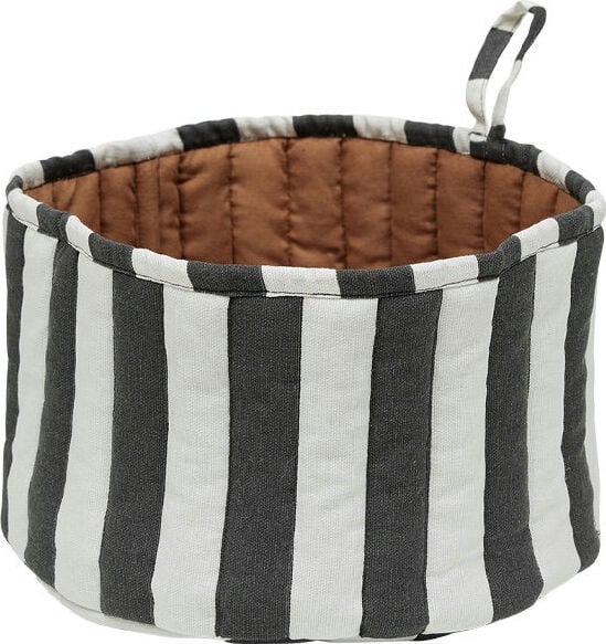 Kosz na pieczywo Toppu czarno-biały