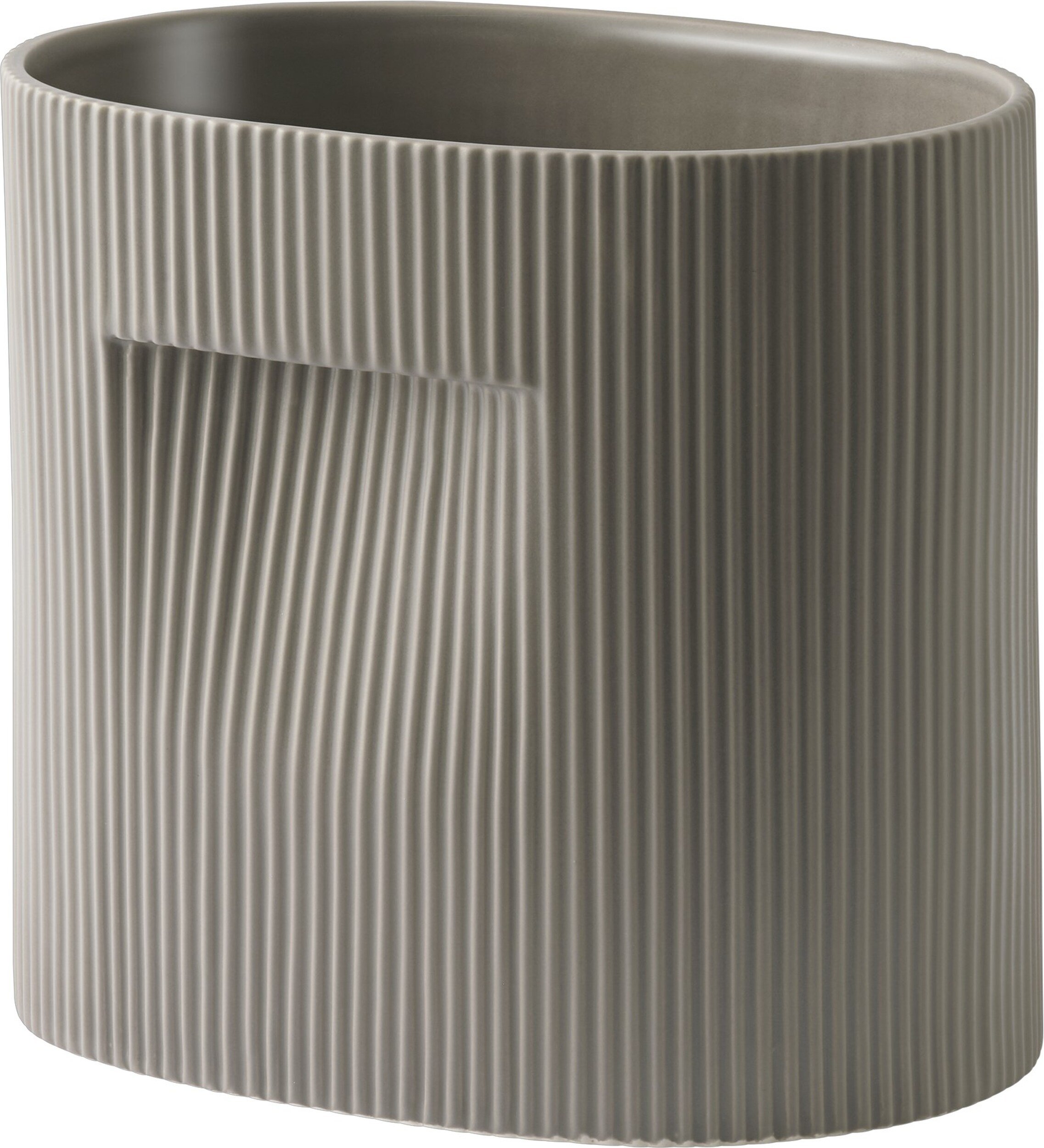 Osłonka na doniczkę Ridge 24 cm taupe