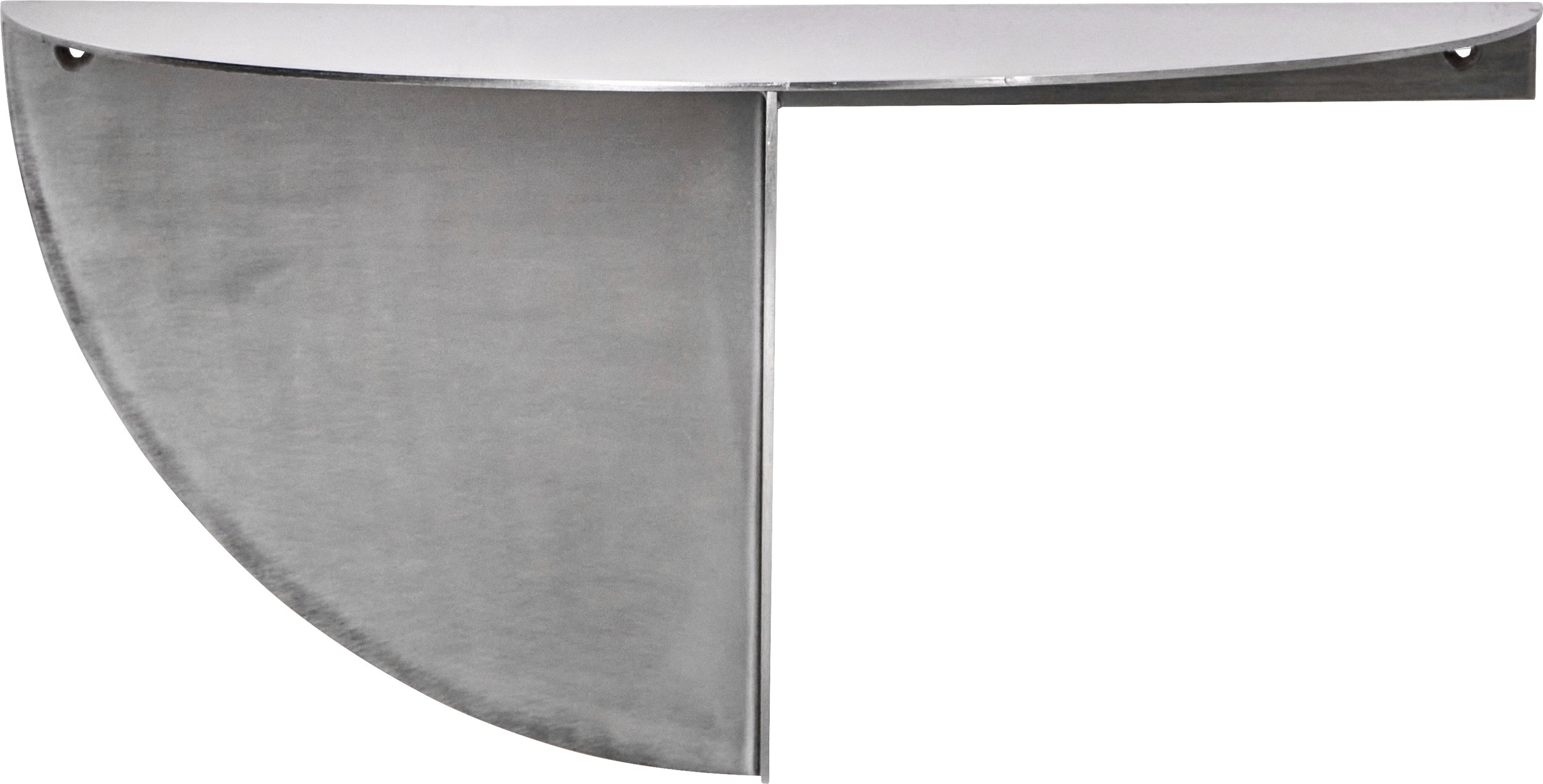 Stolik boczny Mega srebro szczotkowane