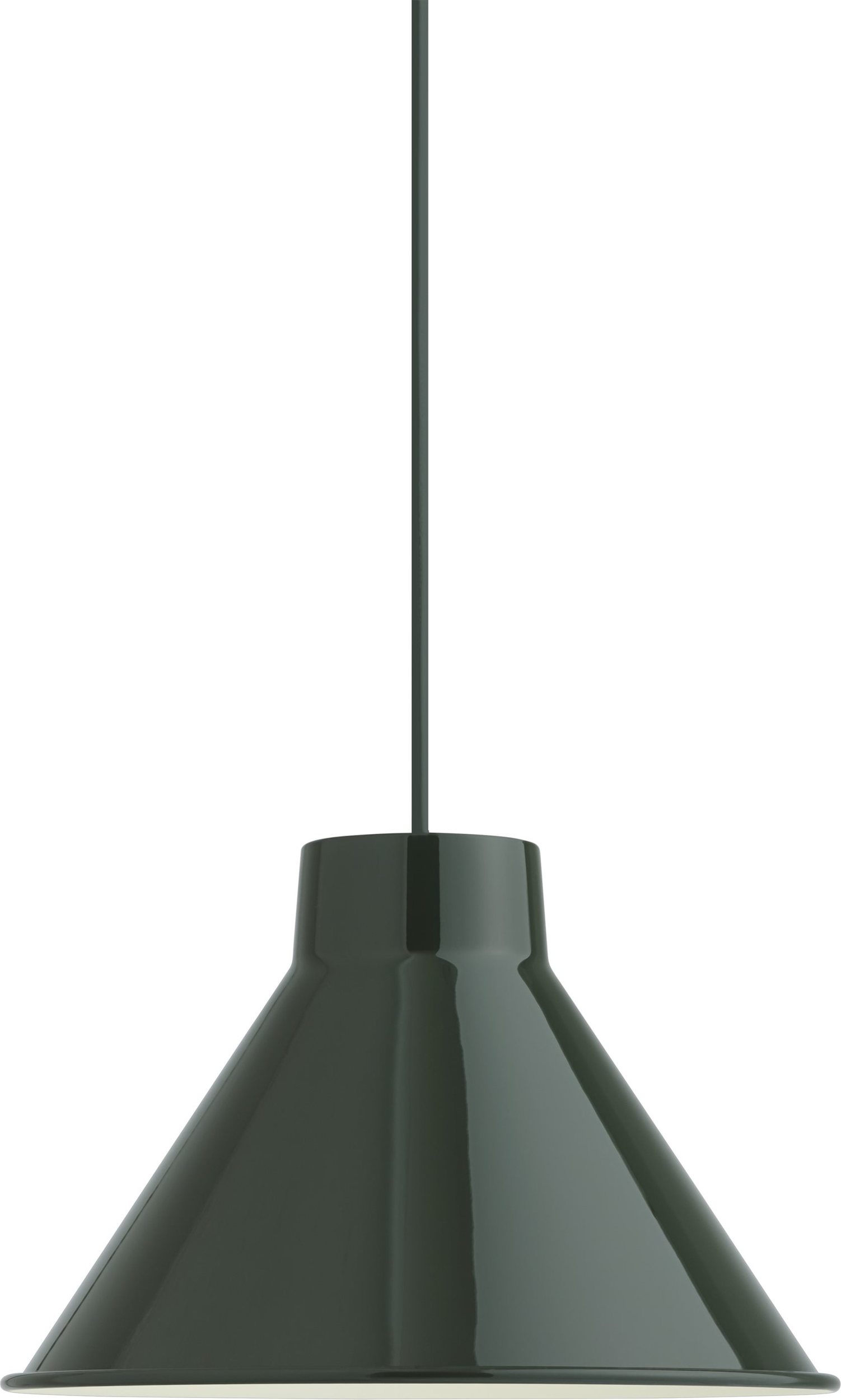 Lampa wisząca Top 28 cm ciemnozielona
