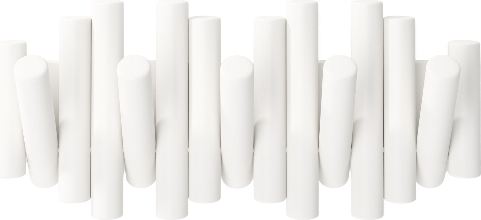 Wieszak listwa Picket Rail Hook biały