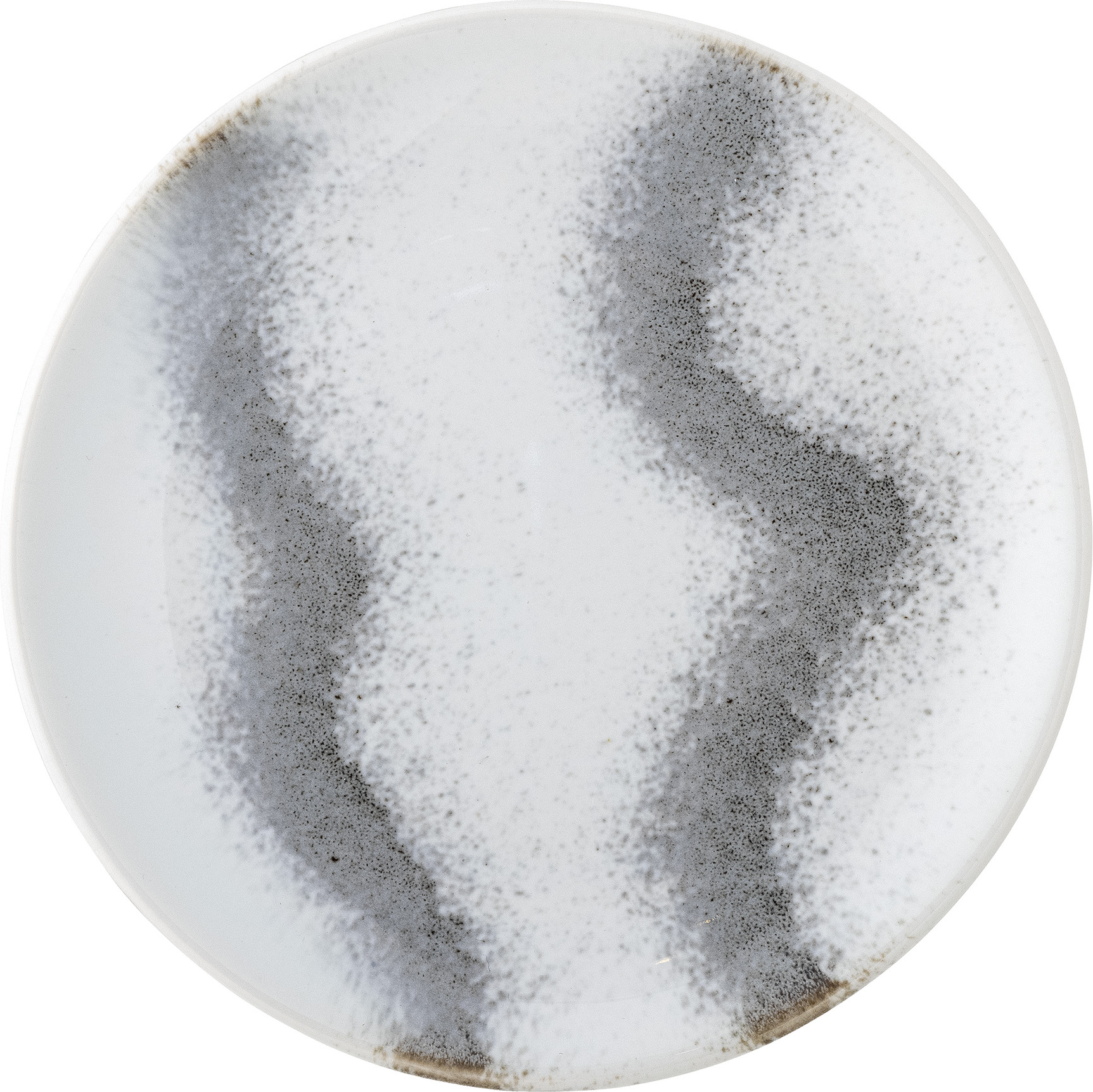 Talerz śniadaniowy Paula 20 cm biało-szary