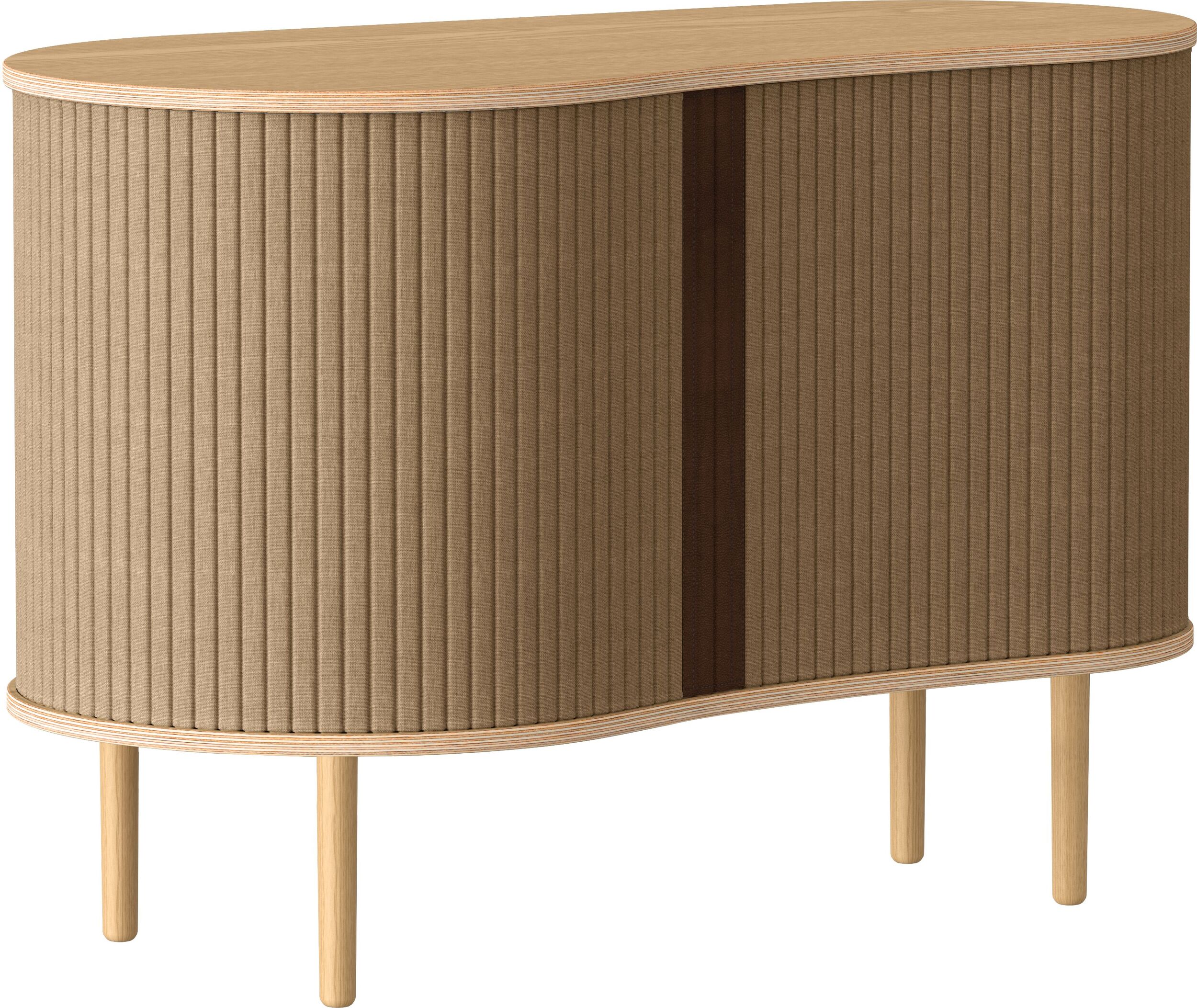 Szafka Audacious 100 cm brązowa na dębowych nogach