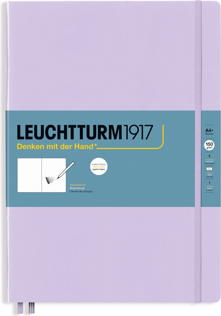 Szkicownik w twardej oprawie Leuchtturm 1917 A4+ 112 stron liliowy 150 g/m²