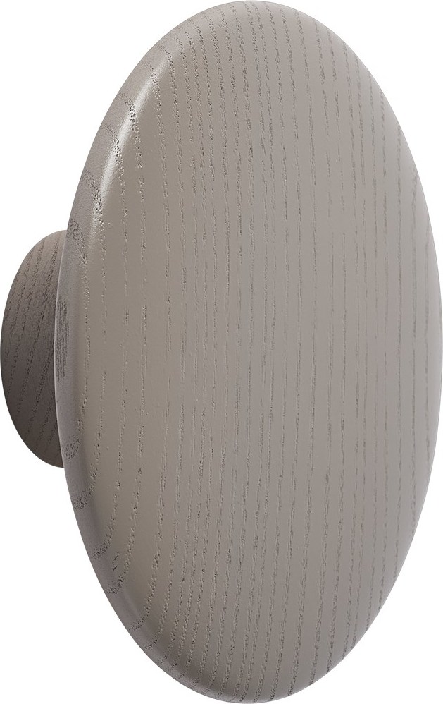 Haczyk ścienny Dots Wood 17 cm taupe