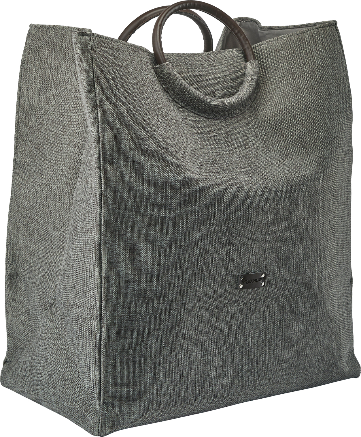 Kosz na pranie Jada dwukomorowy szary