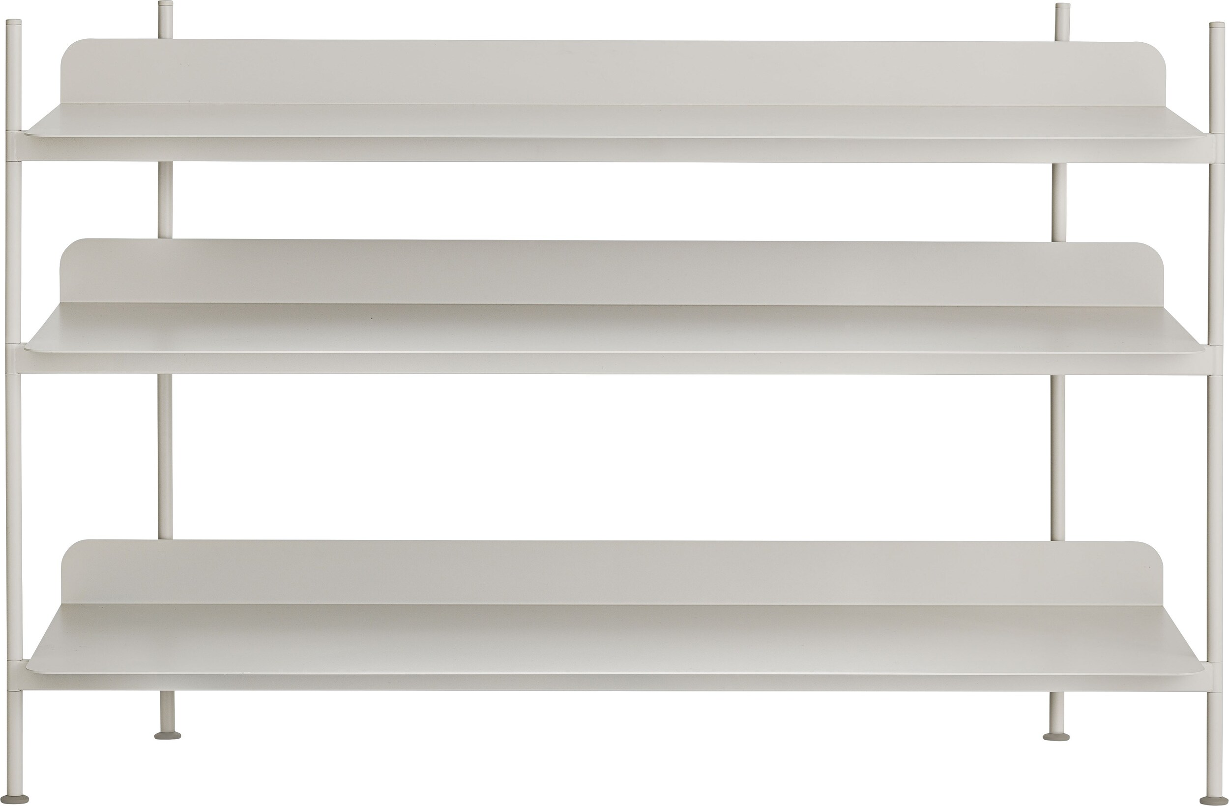 Regał modułowy Compile 2 szary