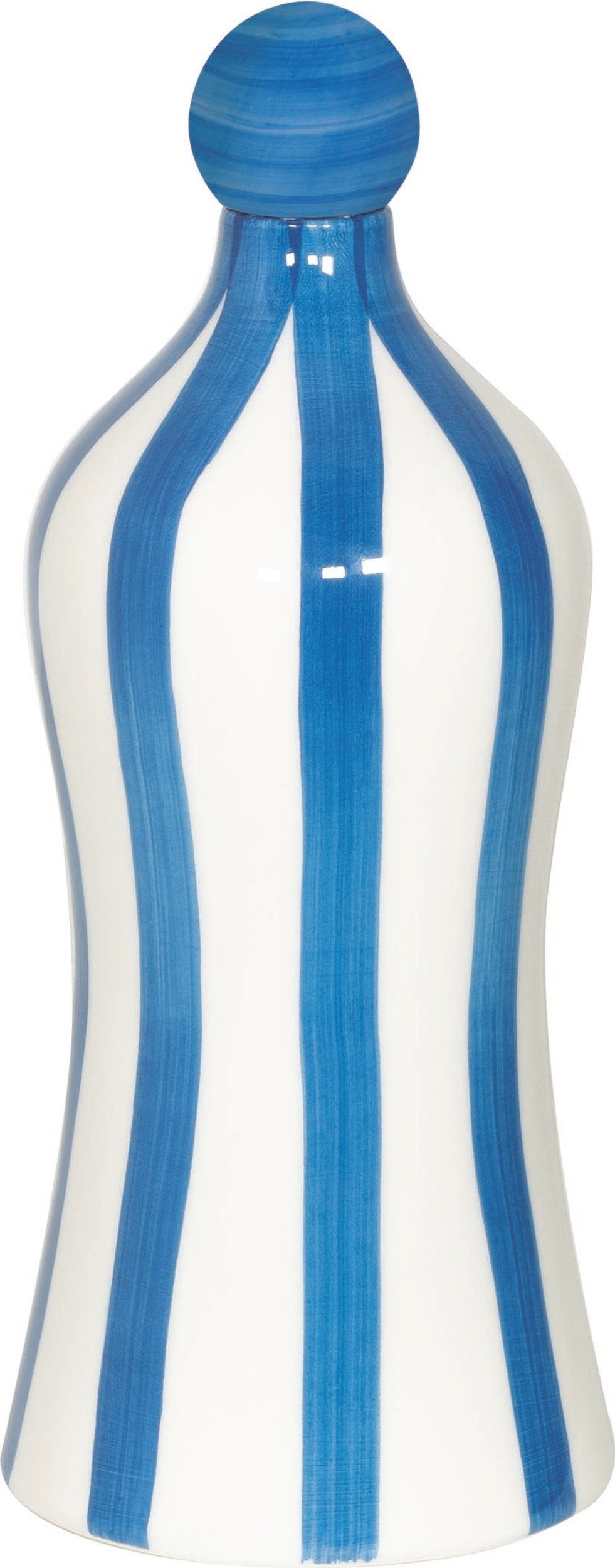 Butelka lub podstawa do lamp Poldina Stopper Lido Righe niebieska