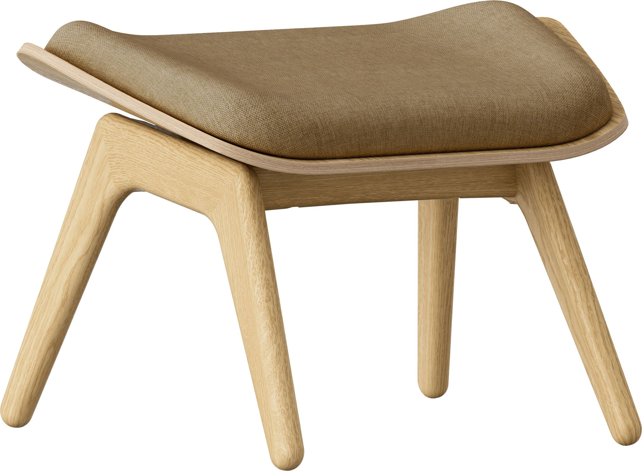 Podnóżek The Reader brązowy na dębowych nogach