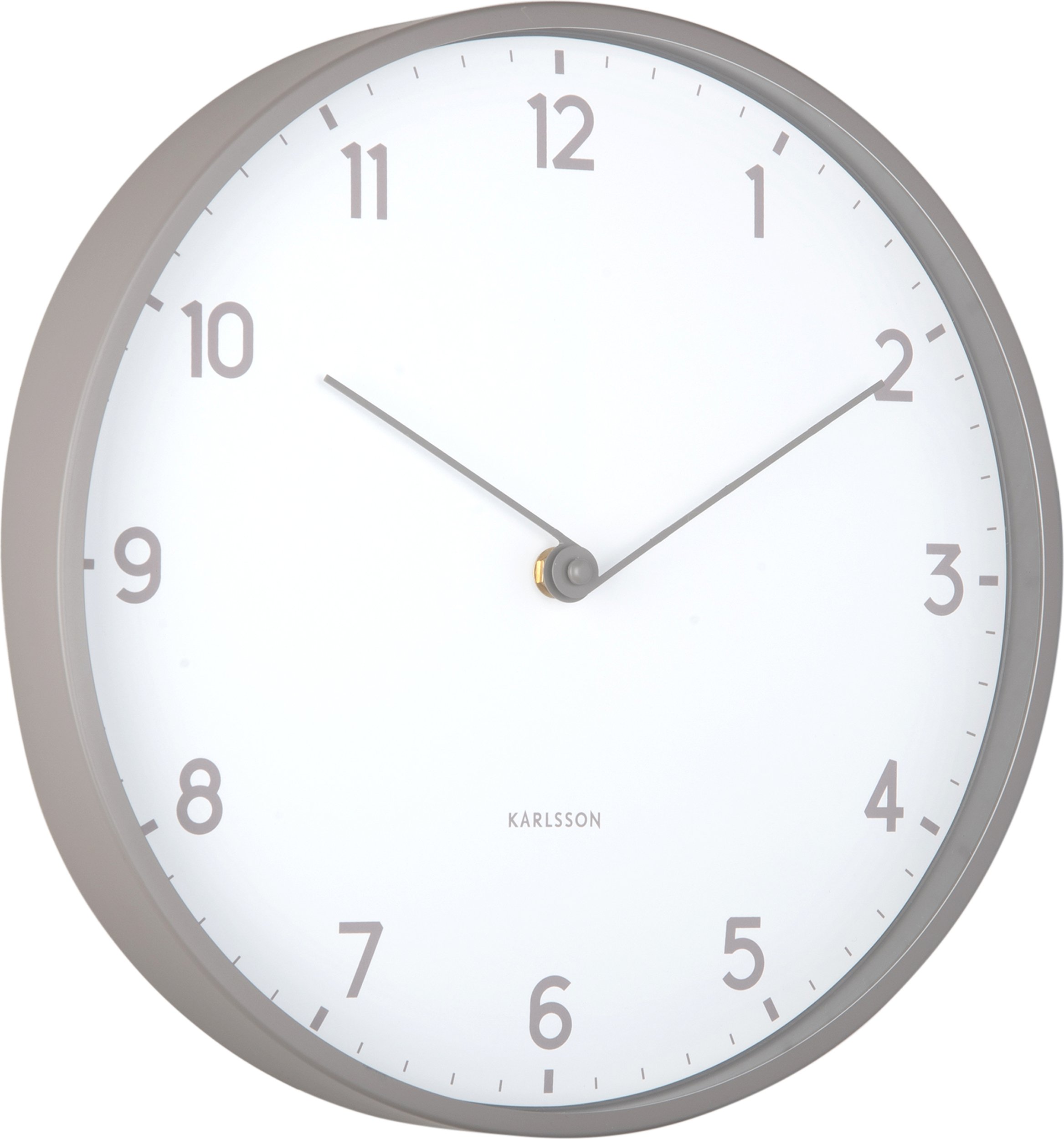 Zegar ścienny Sencillez szary