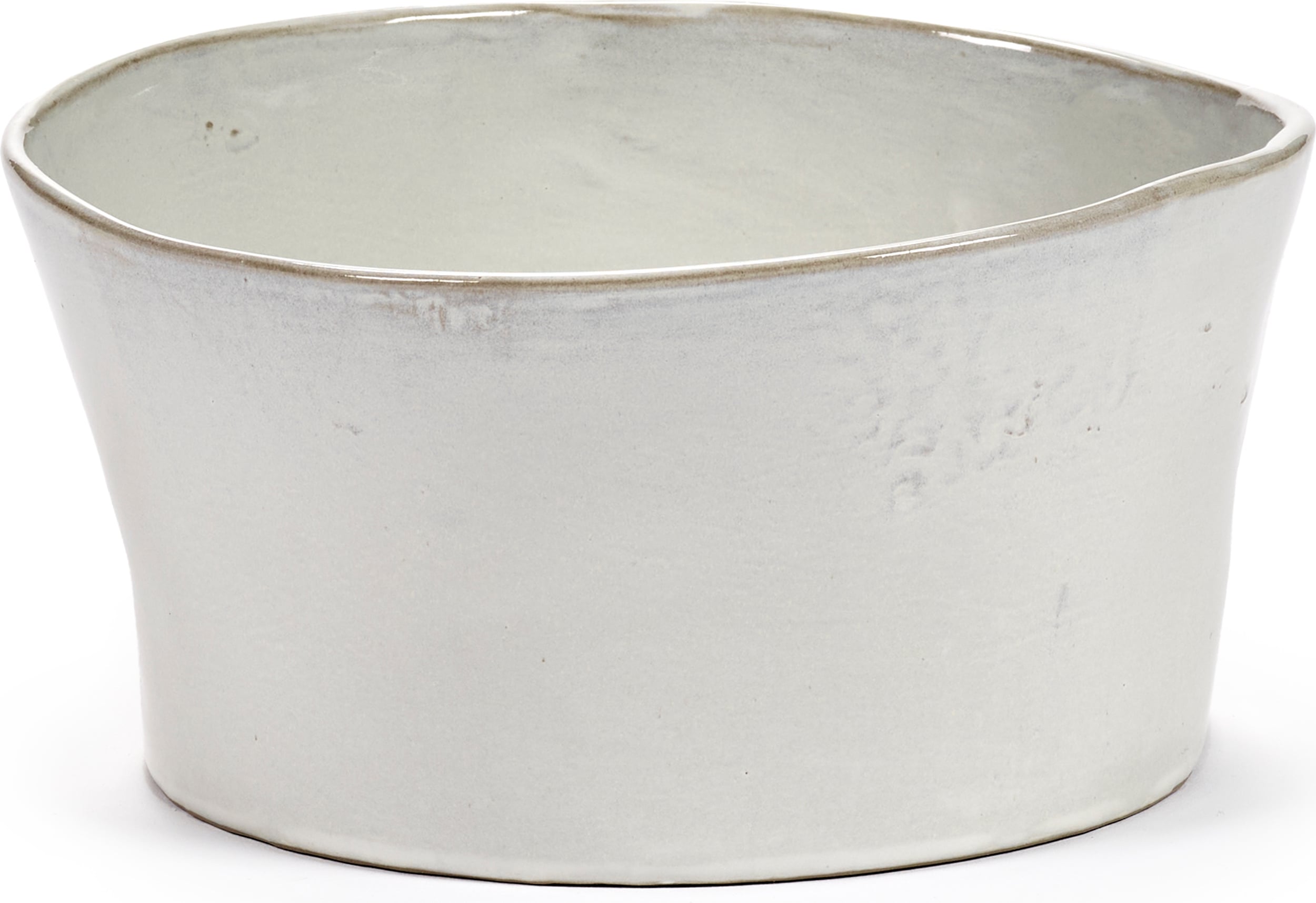 Miska La Mère Straight wysoka 18 cm złamana biel