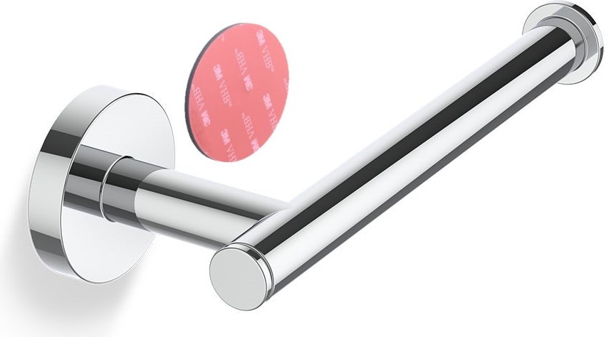 Uchwyt na papier toaletowy Basic chrom montaż samoprzylepny