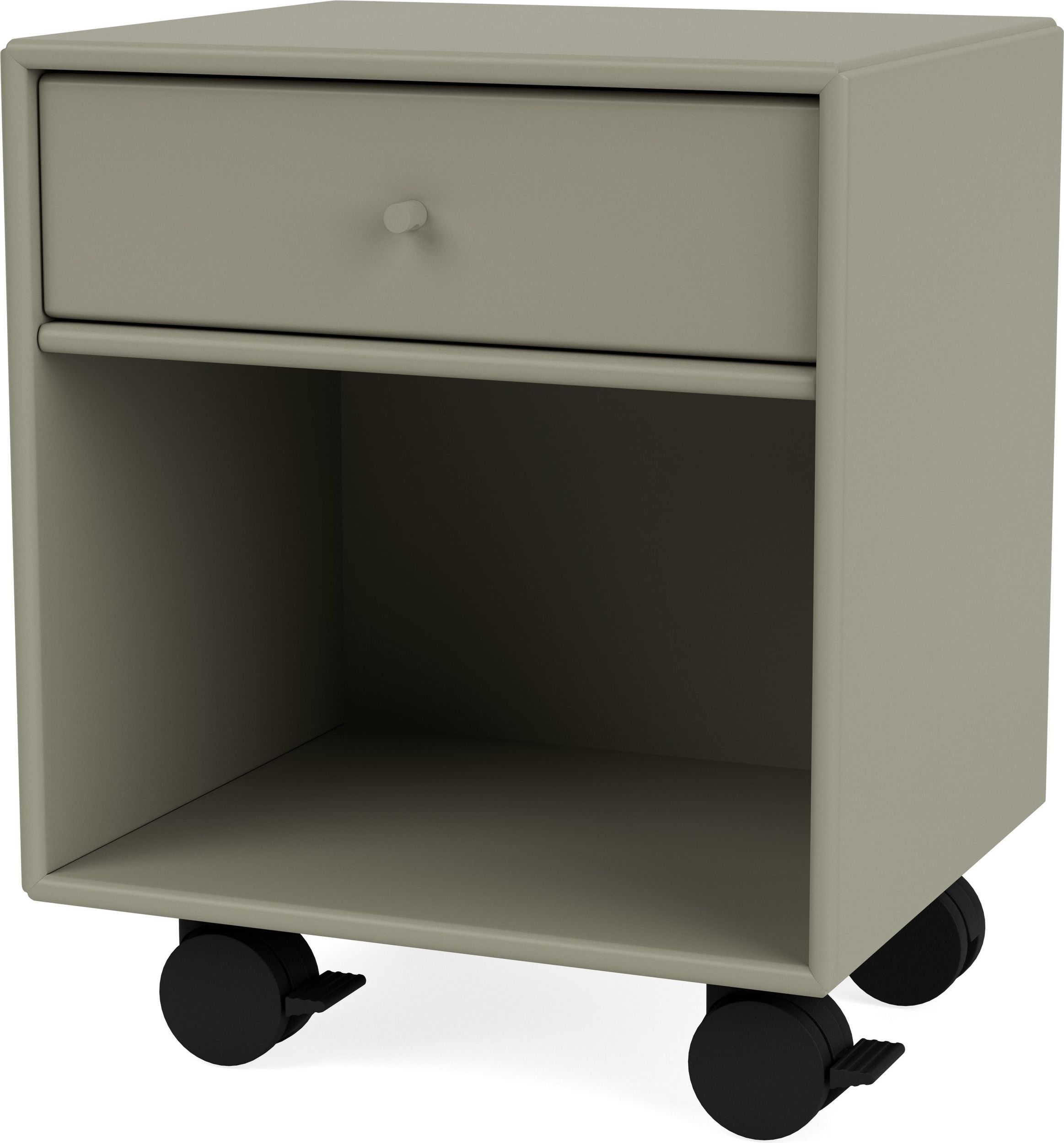 Szafka nocna Dream brązowozielona na kółkach