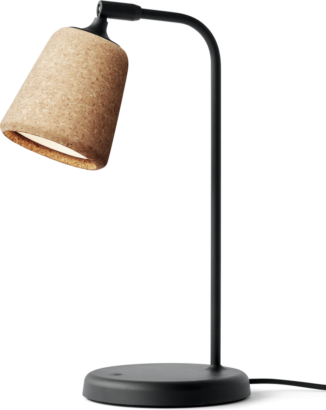 Lampa stołowa Material 45 cm jasna korkowa