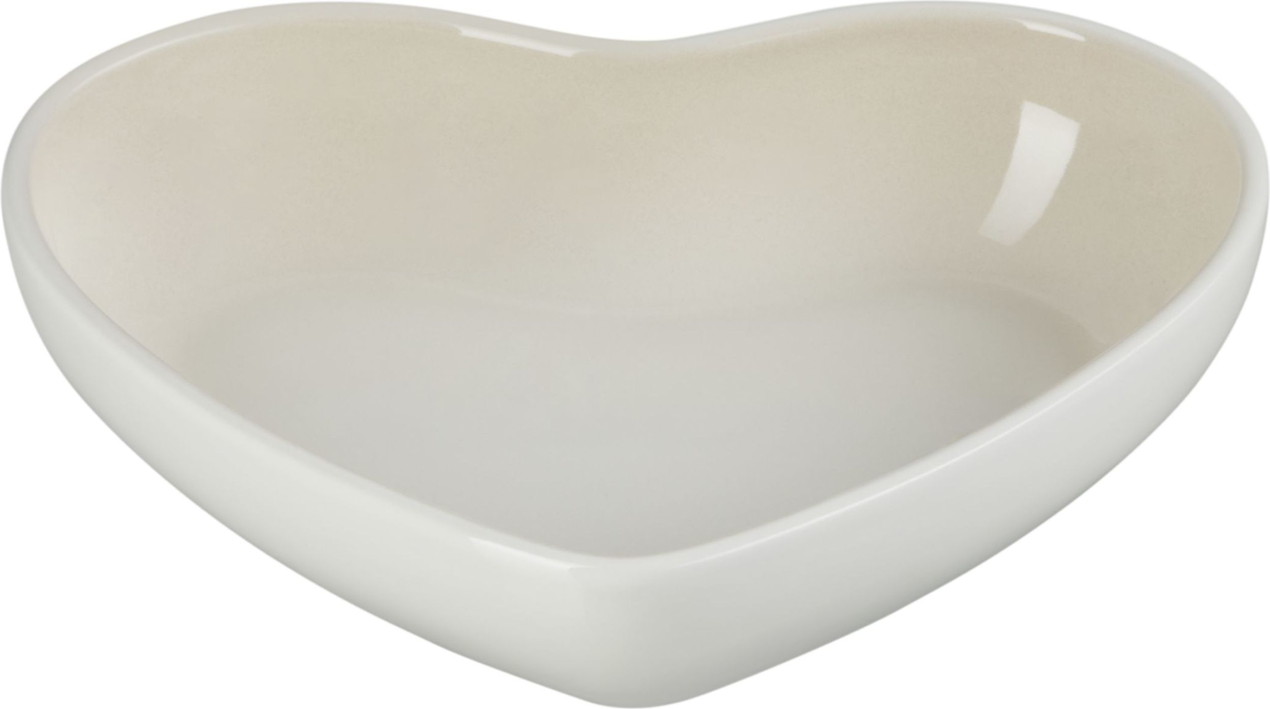 Miska Heart 650 ml beżowa