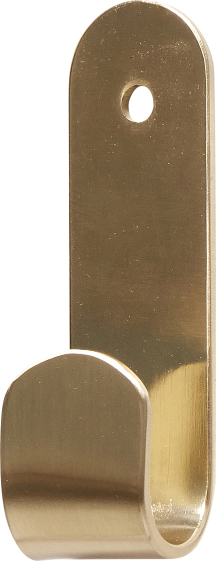 Wieszak haczyk Hübsch złoty metalowy