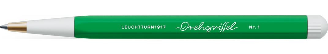 Długopis kulkowy z niebieskim tuszem Drehgriffel Nr. 1 jasnozielony