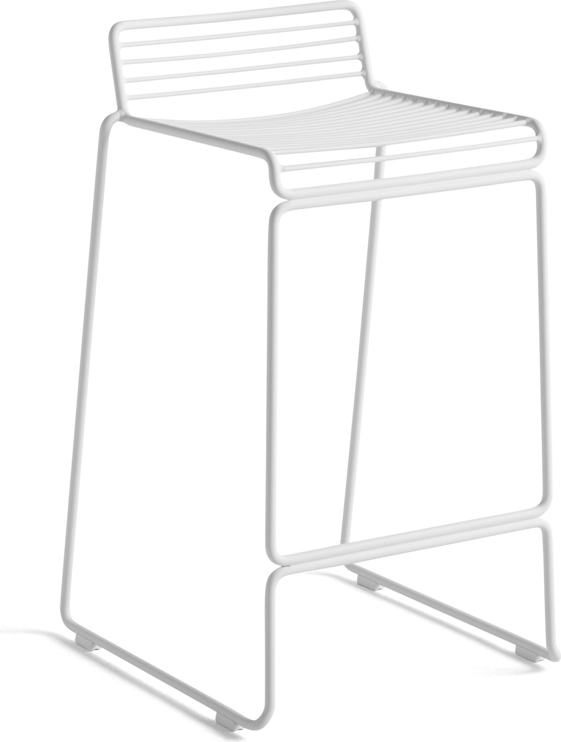 Stołek barowy Hee 65 cm biały