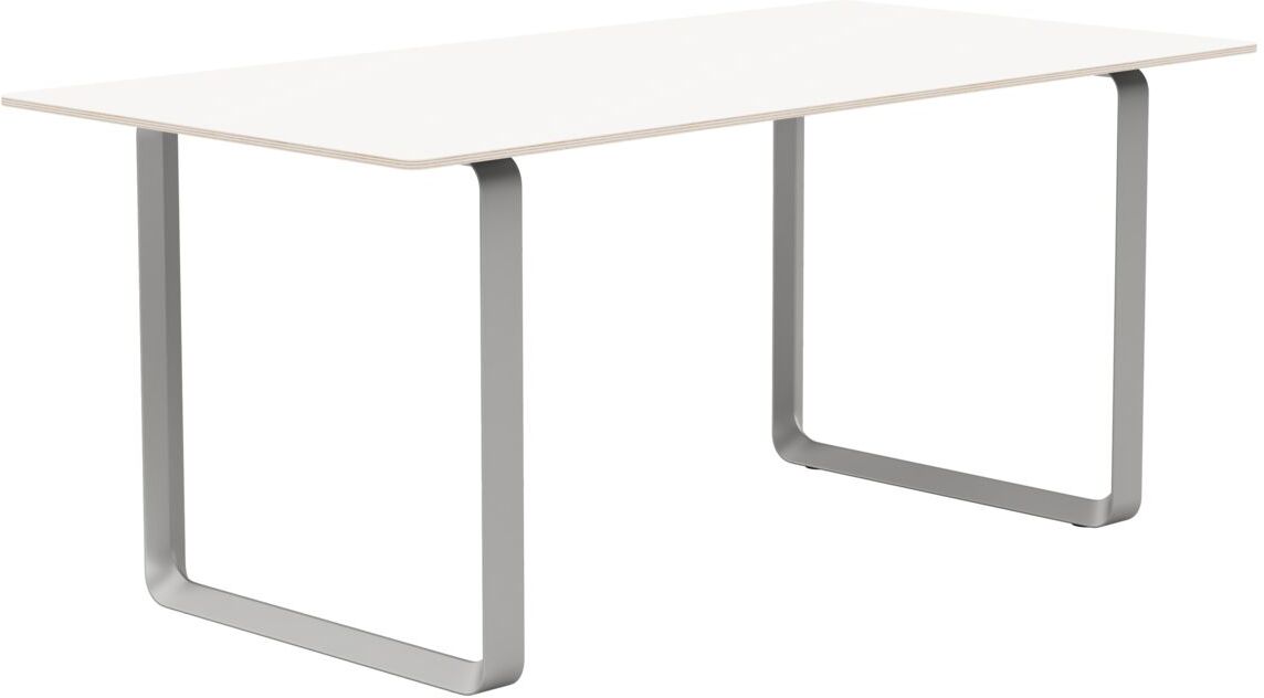 Stół Muuto 170 x 85 cm biały laminowany nogi szare