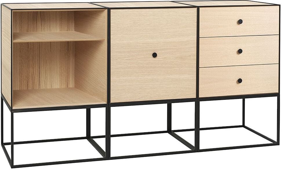 Szafka Frame 49 Trio jasny dąb na stelażu