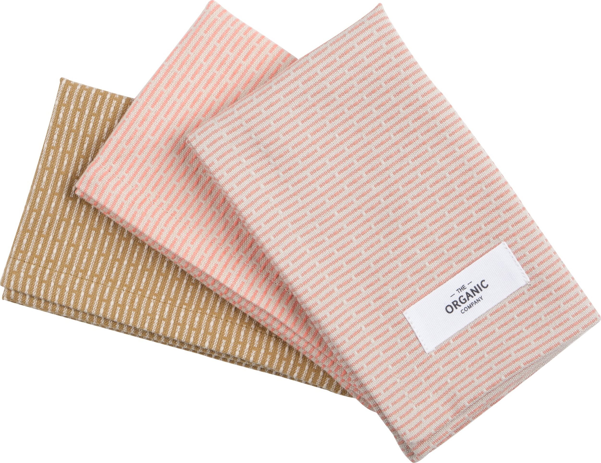Ściereczki do naczyń The Organic Company 30 x 35 cm różowe 3 szt.