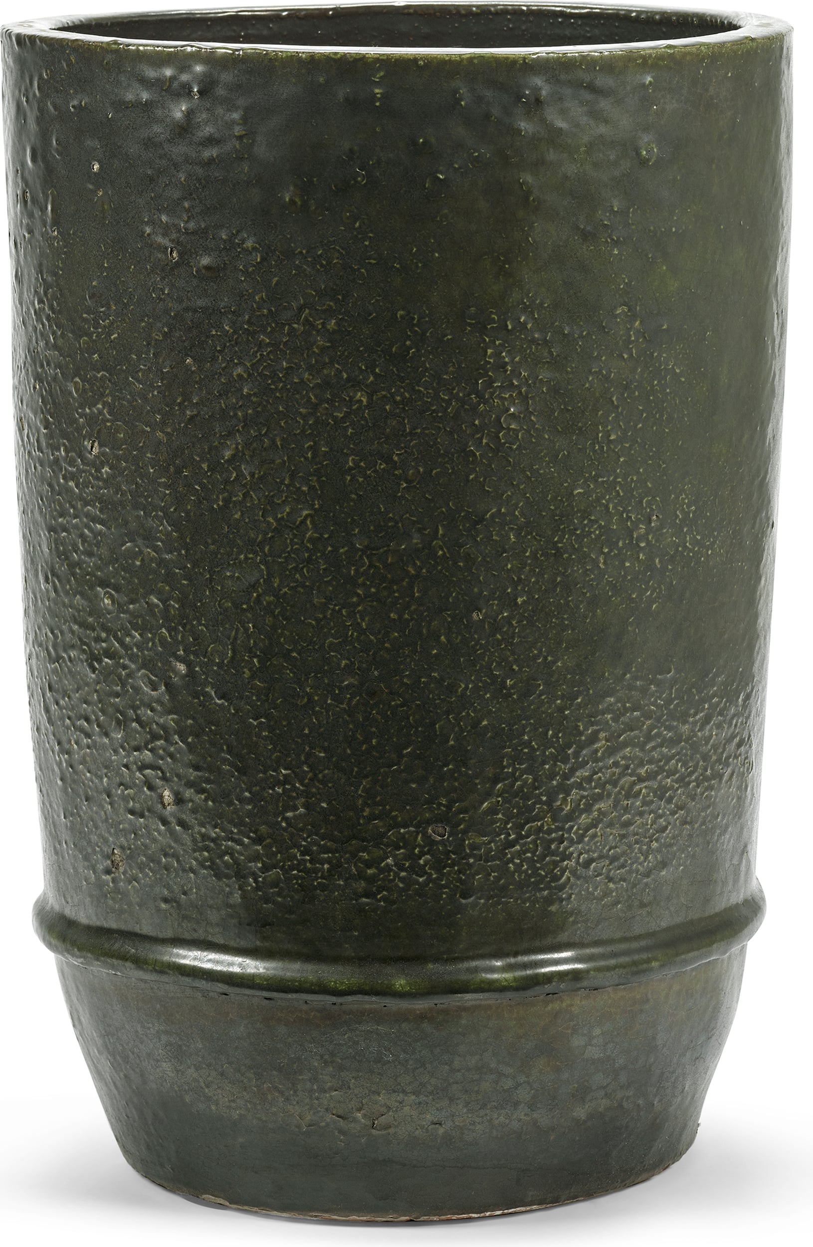 Doniczka Dune 38 cm ciemnozielona