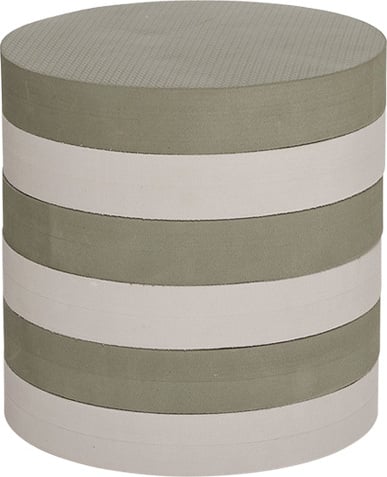 Stołek z pojemnikiem Iro beżowo-szary