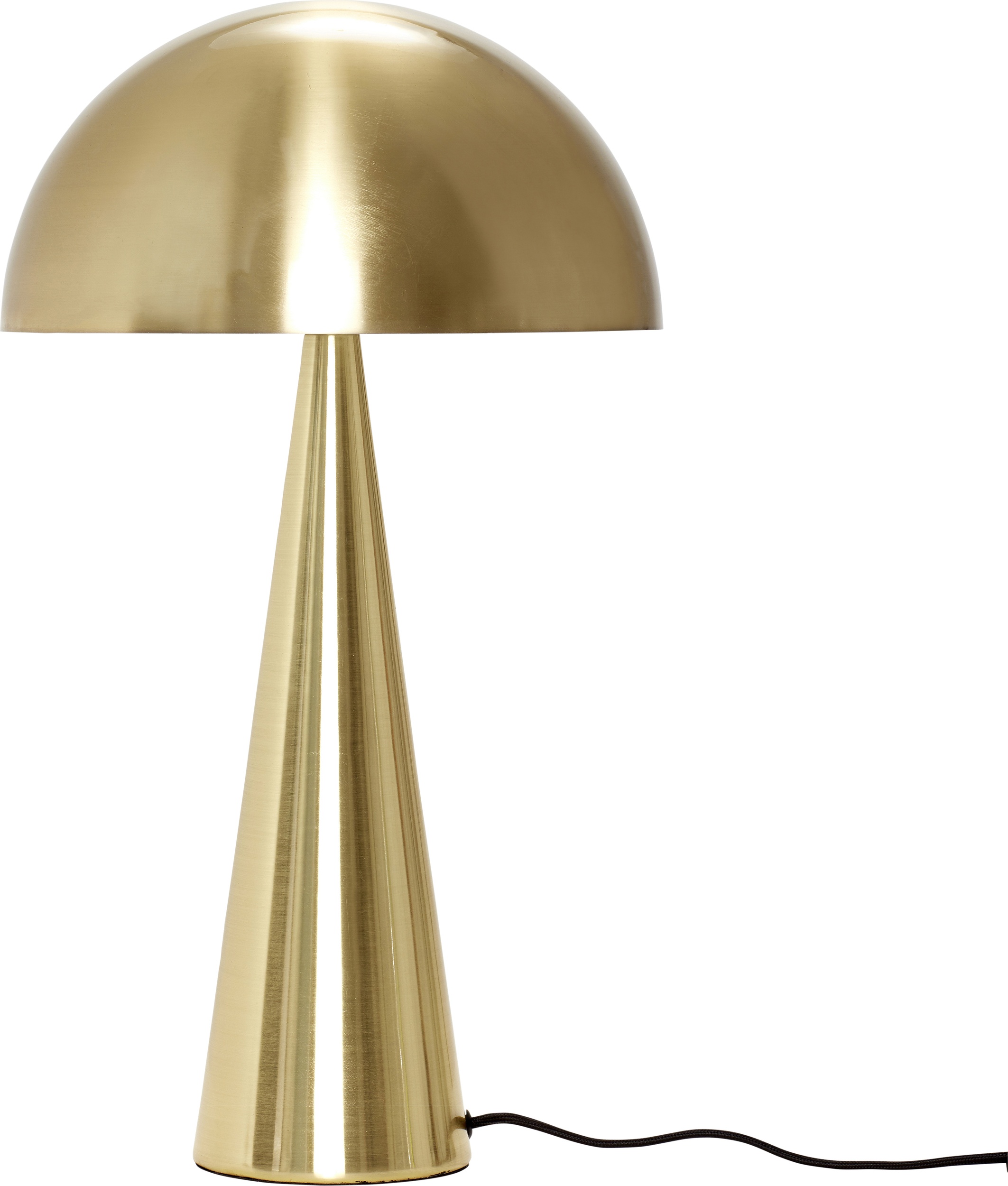 Lampa stołowa Hübsch 52 cm złota metalowa
