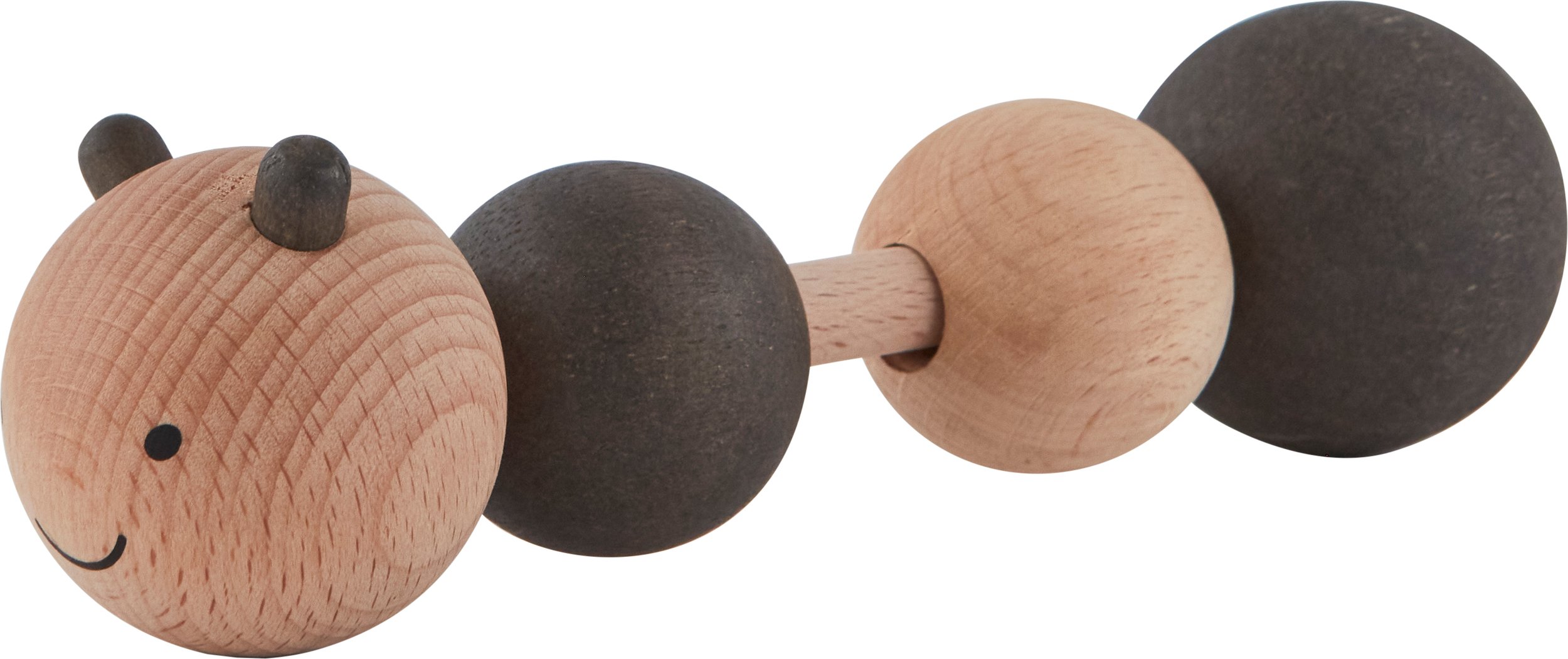 Grzechotka Larva drewniana