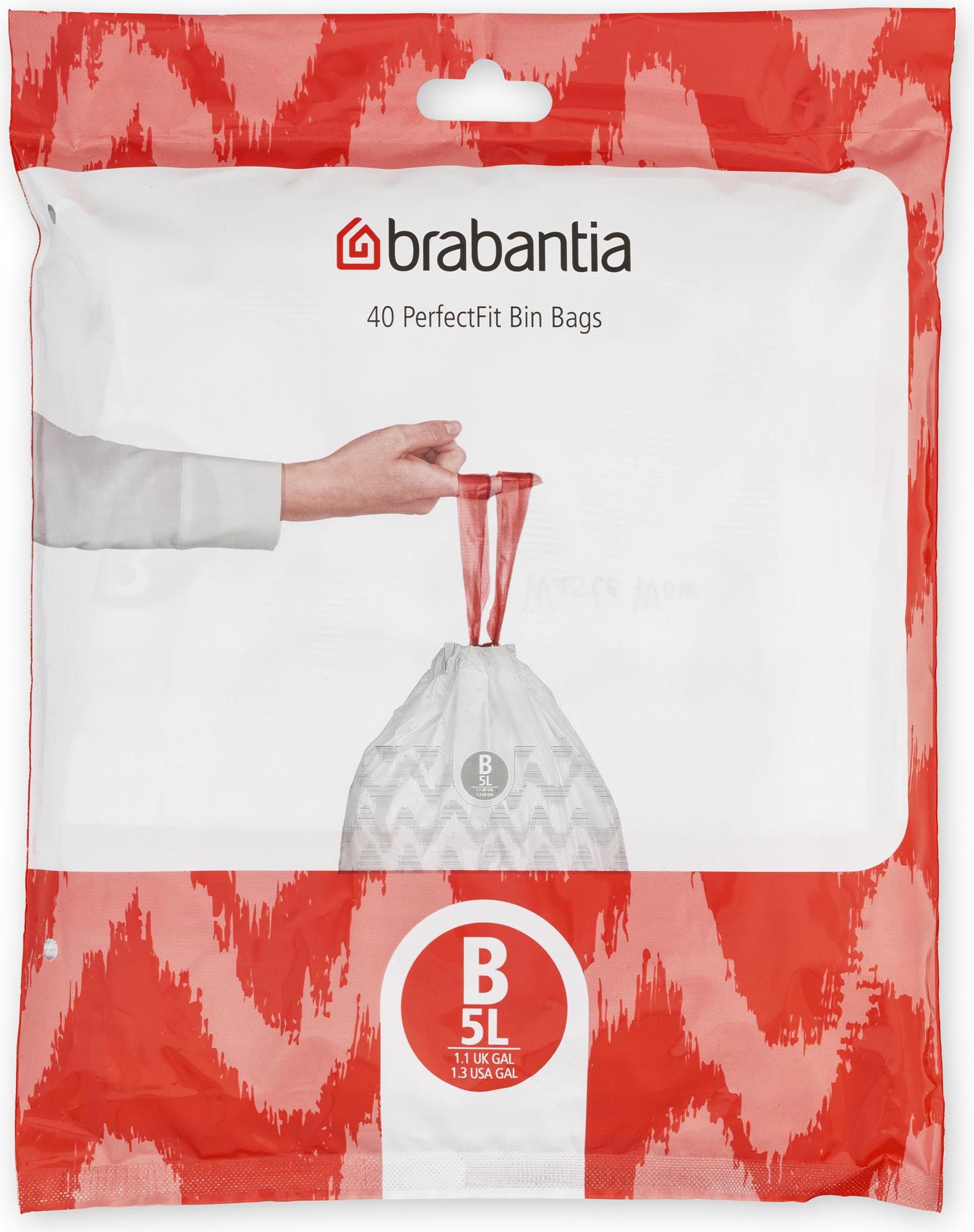 Worki na śmieci Brabantia PerfectFit rozmiar B 5 l 40 szt.