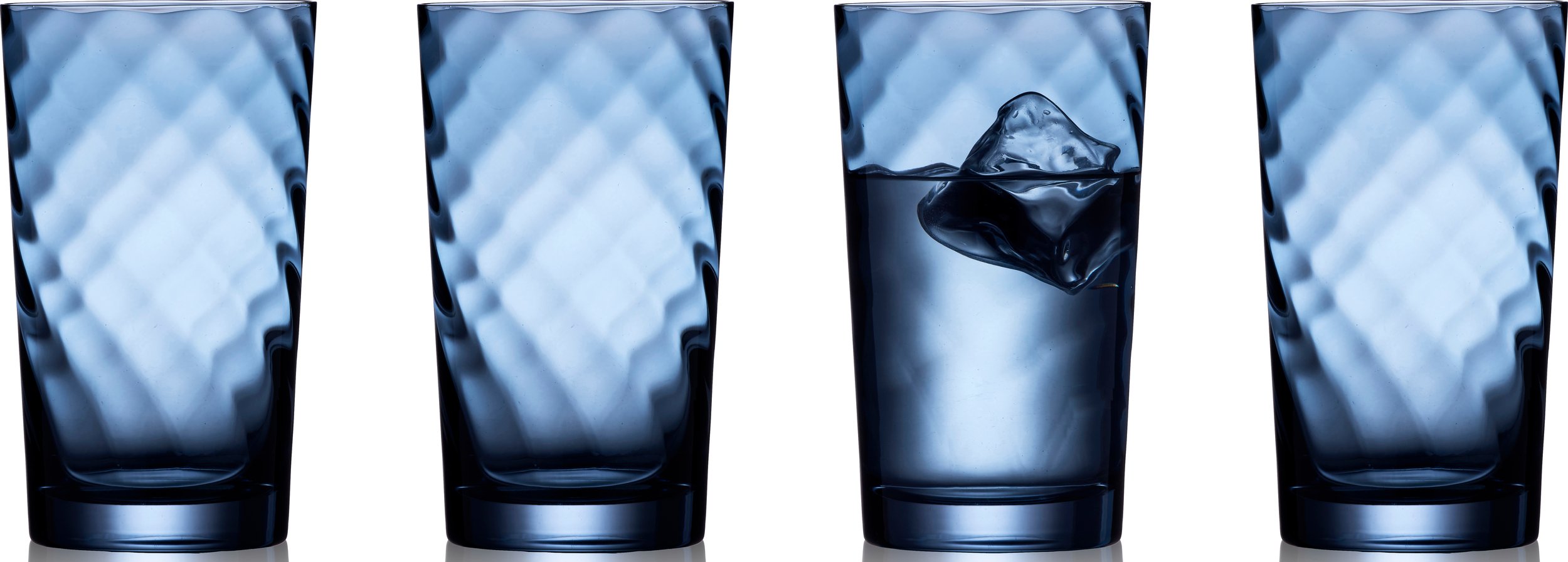 Szklanki do drinków i napojów Vienna 450 ml niebieskie 4 szt.