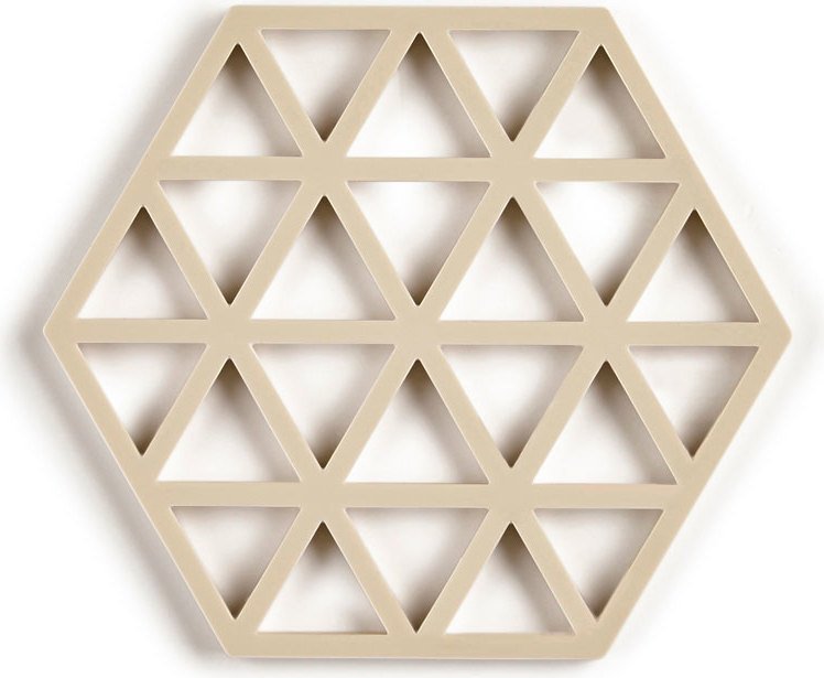 Podstawka pod gorące naczynia Triangles kremowa