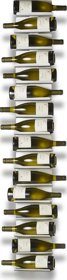 Stojak na wino ścienny Ptolomeo 150 cm biały