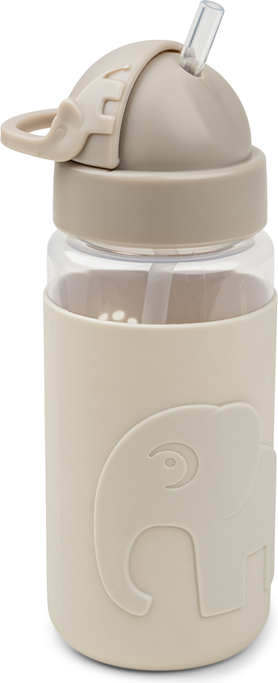 Bidon Easy Grip Elphee 350 ml piaskowy ze słomką