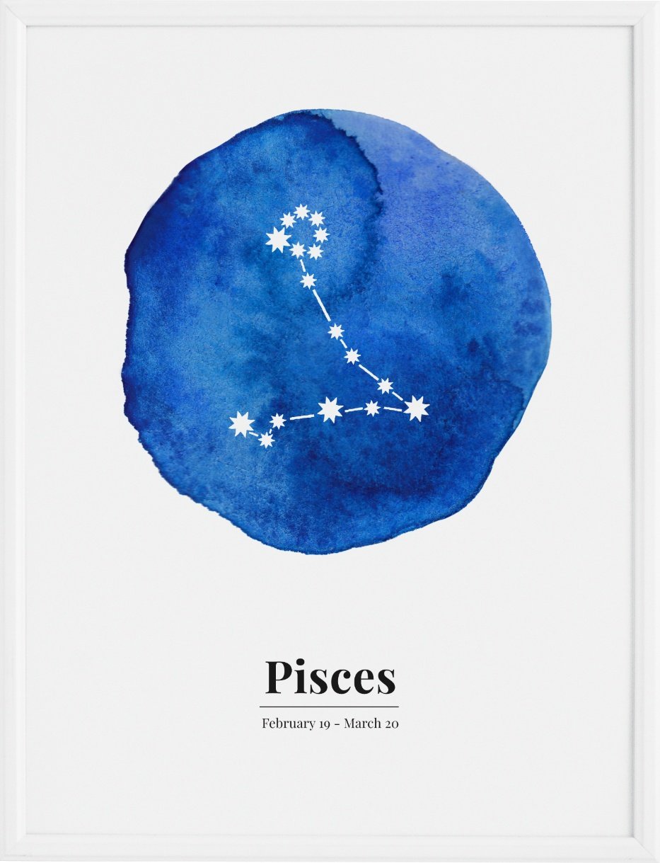 Plakat Pisces 40 x 50 cm
