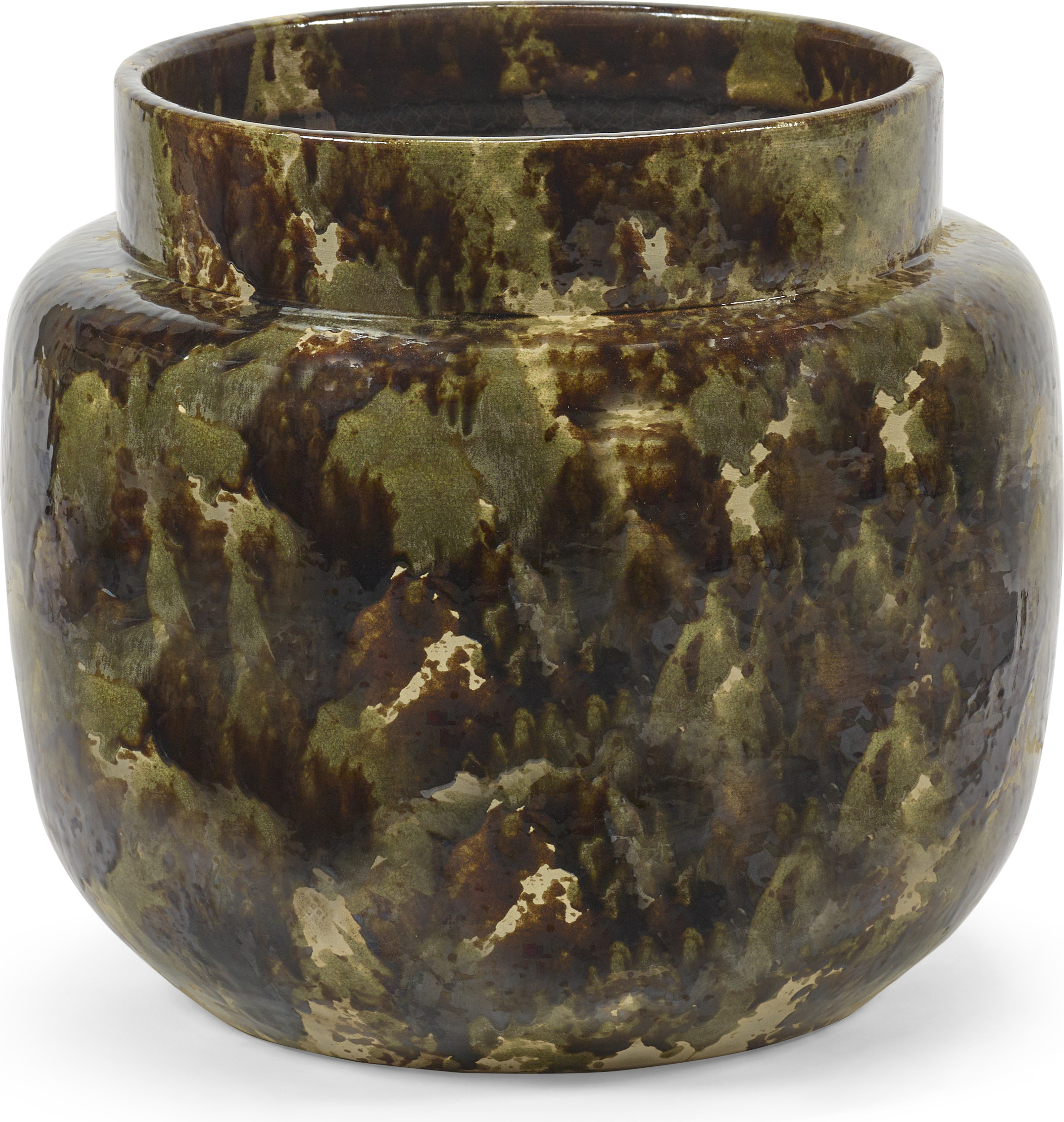 Osłonka na doniczkę Mystique 32 cm brązowa