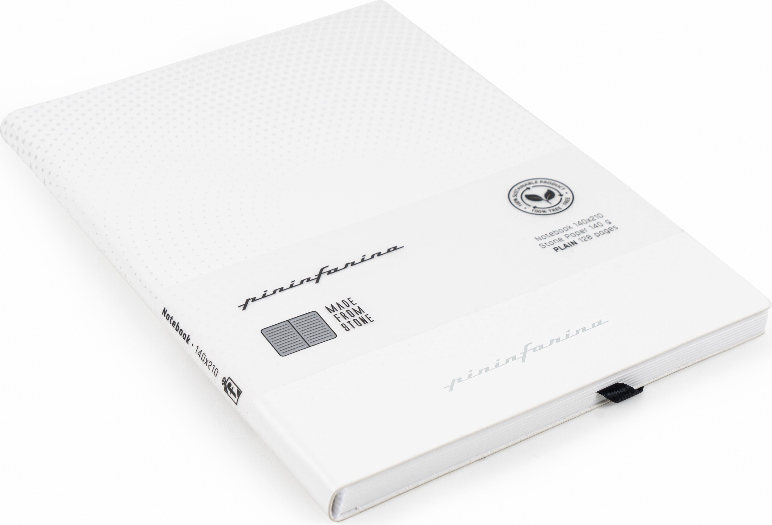 Notes z kamiennego papieru wodoodporny Pininfarina Flexi w linię A5 128 stron biały